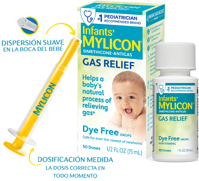 Infants’ Mylicon – Fórmula sin colorantes para alivio de gases