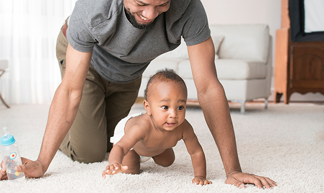 Tummy time milestones by month